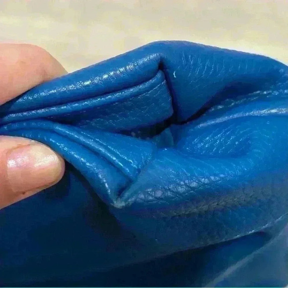 Jewell Thirty One Paris Large Crossbody Handbag Cobalt Blue Pebble Purse W/Pouch - Picture 12 of 14